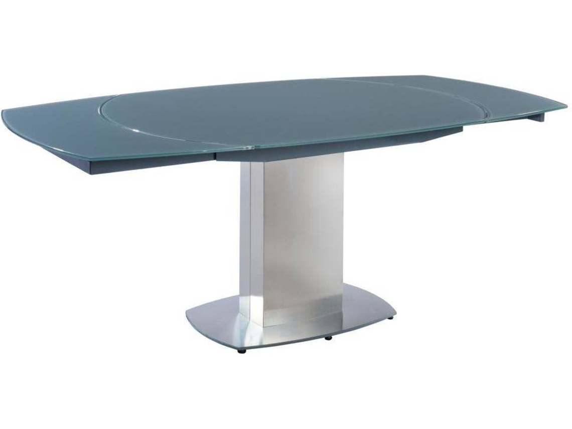 mesa de comedor extensible madera y cristal - Compra venta en todocoleccion