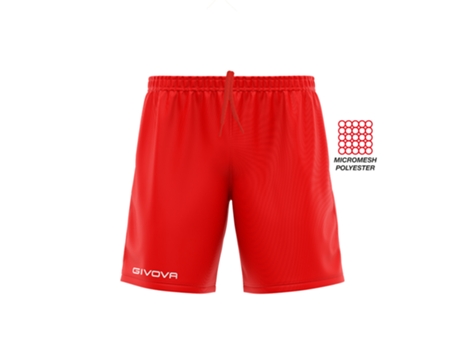 Pantalones Cortos Unisex GIVOVA (M - Rojo)