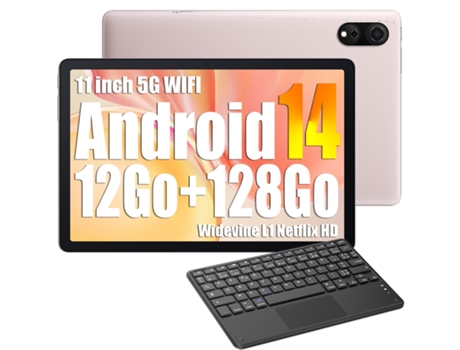 Tablet BLACKVIEW Tab90Wifi Teclado K1(10.92'' - 12 GB - 128 GB - Rosa)