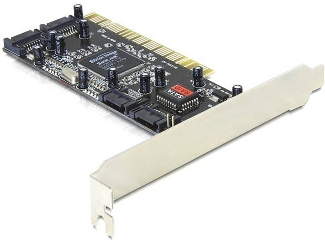 Controladores de Periféricos DELOCK Controller SATA, 4 port w/ Raid