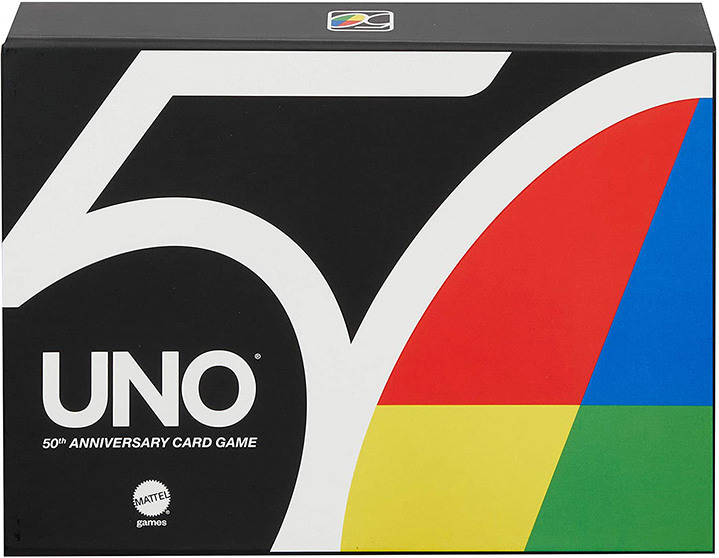 Juego de Cartas UNO 50º Aniversario (Edad Mínima: ‍7 Años - Dificultad: Baja)