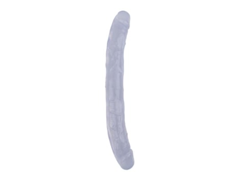 Vibrador Doble Hi-Rubber 12.8 Transparente CHISA