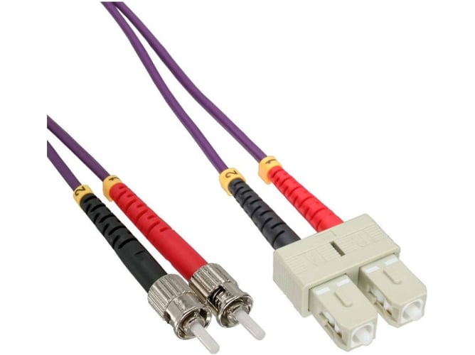 Cable de Fibra Óptica INLINE (50 cm - Morado)