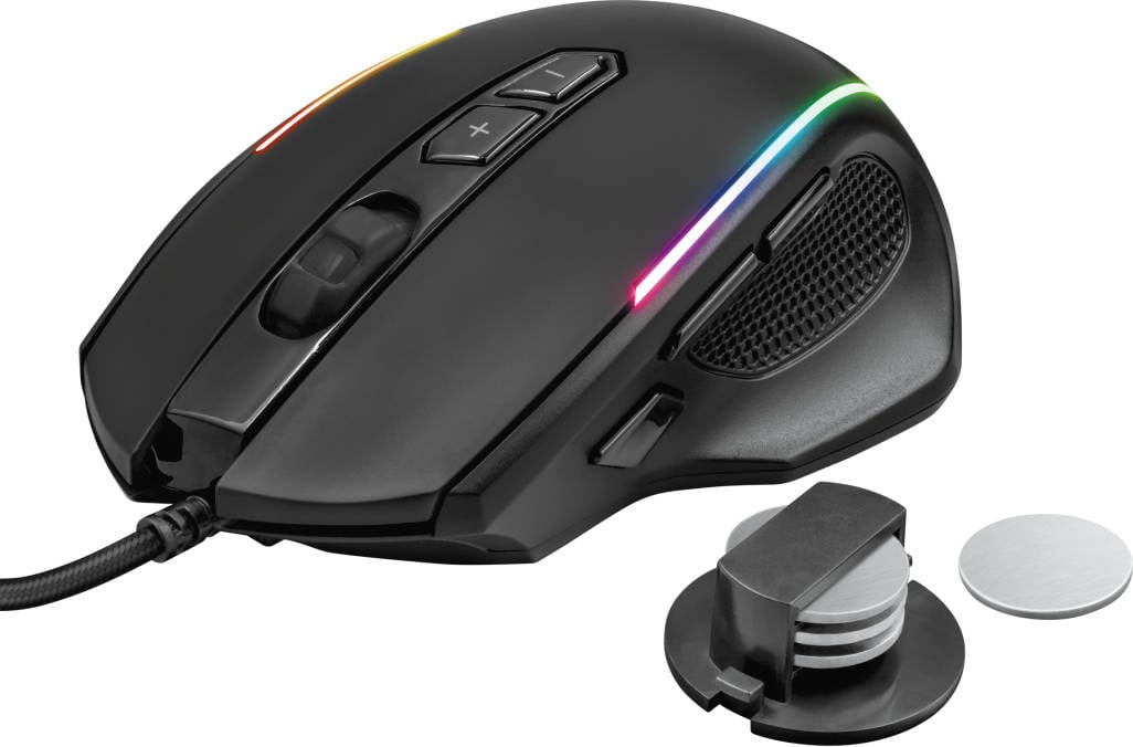 Ratón Gaming TRUST GXT 165 Celox (10000 dpi - Negro)