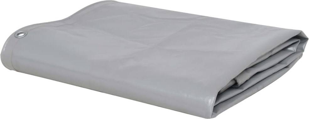 Lona VIDAXL Gris (650 G/m² - 6 x 8 m)