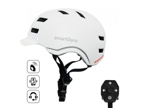 Casco para Patinete Eléctrico SMARTGYRO SMART PRO Blanco M