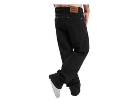 Pantalones de Vaquero de Hombre DANGEROUS DNGRS Homie Baggy Negro (34x32)