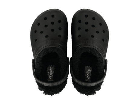 Zuecos de Bebé CROCS Classic Lined Negro (25/26)