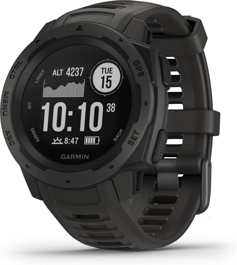 Reloj Deportivo GARMIN Instinct (Bluetooth - Hasta 14 horas - Negro)