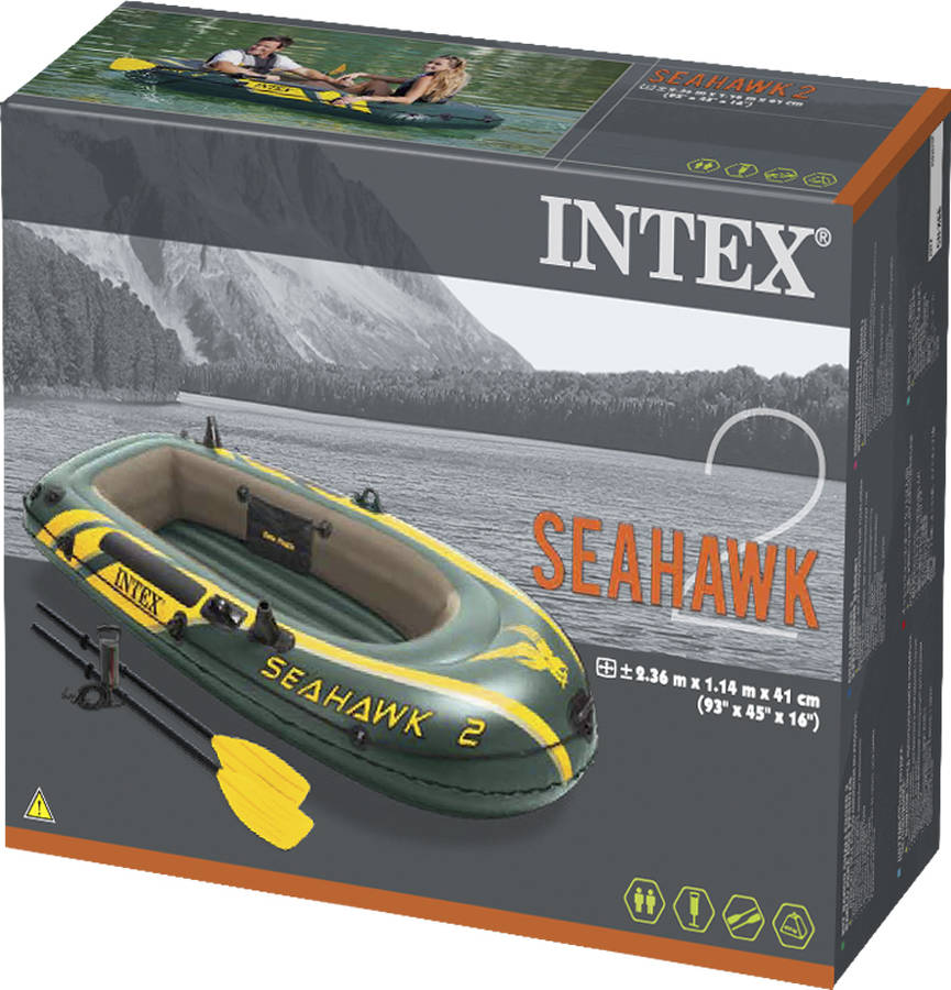 Barca Hinchable con Remos INTEX Seahawk 2 (236 x 114 x 41 cm)