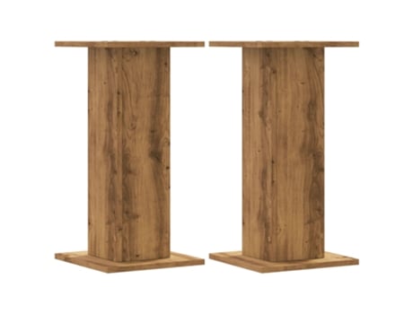 Conjunto 2 Soporte De Altavoces VIDAXL Marrón Madera contrachapada