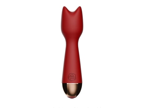 Mini vibrador de masaje recargable de 10 frecuencias para mujer (rojo) VEANXIN