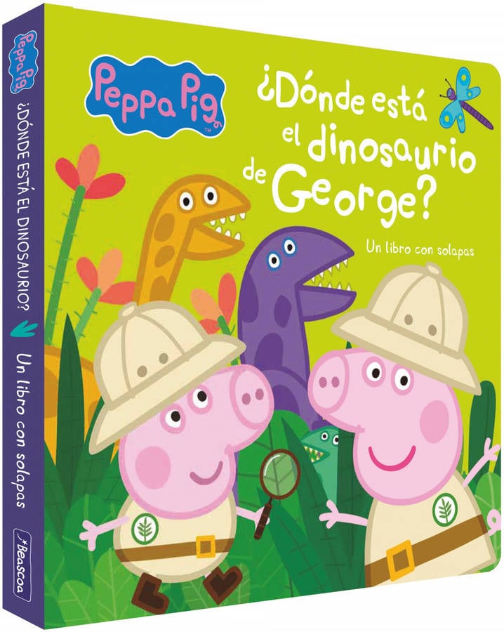 Libro ¿Dónde Está El Dinosaurio De George? (Peppa Pig. Pequeñas Manitas) de Hasbro (Español)