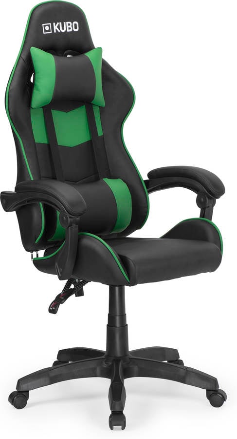 Silla Gaming KUBO Verde (Hasta 130 kg - Elevador a Gás Clase 3)