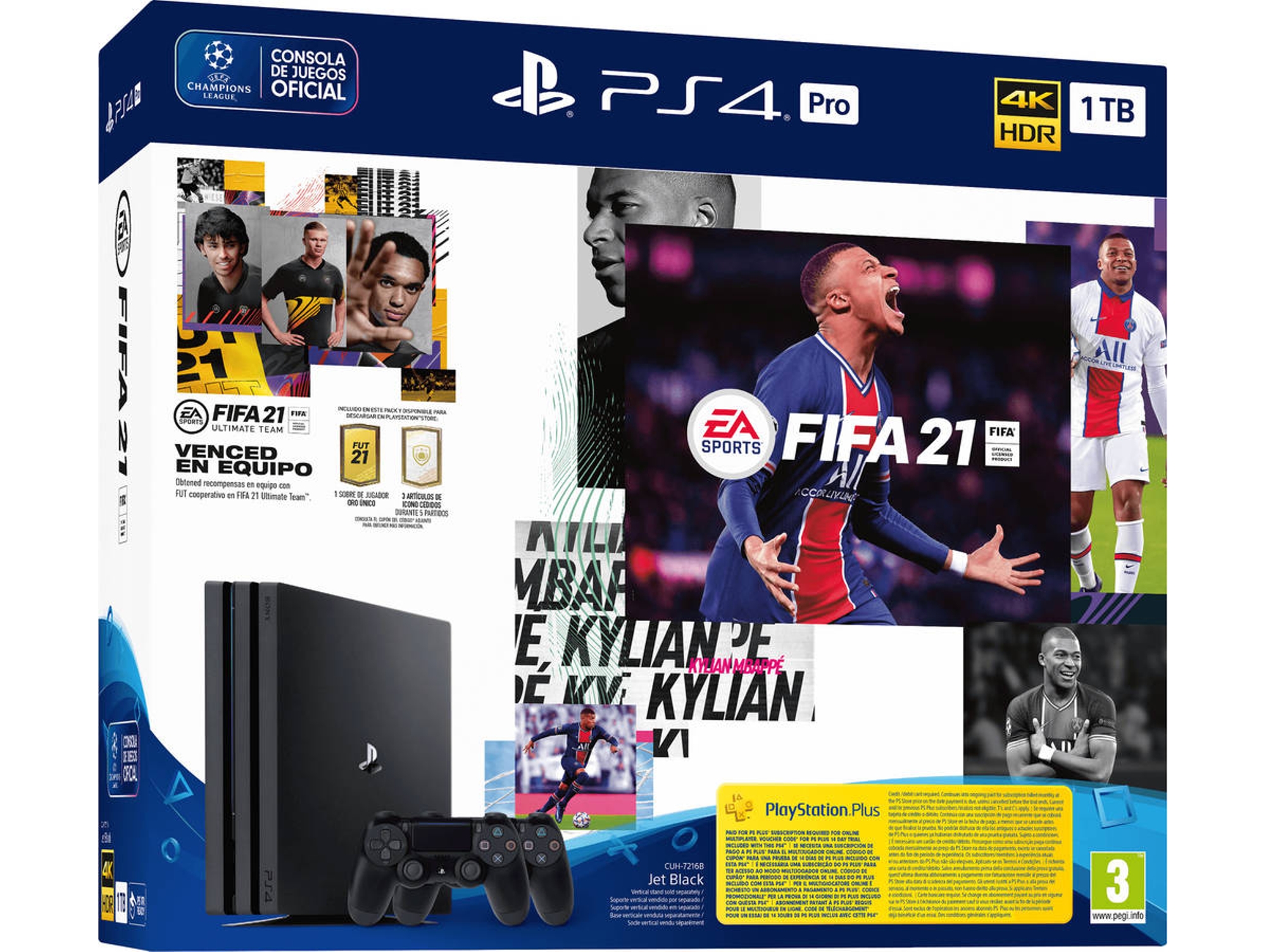 Consola PS4 Pro + FIFA 21 (1 TB)