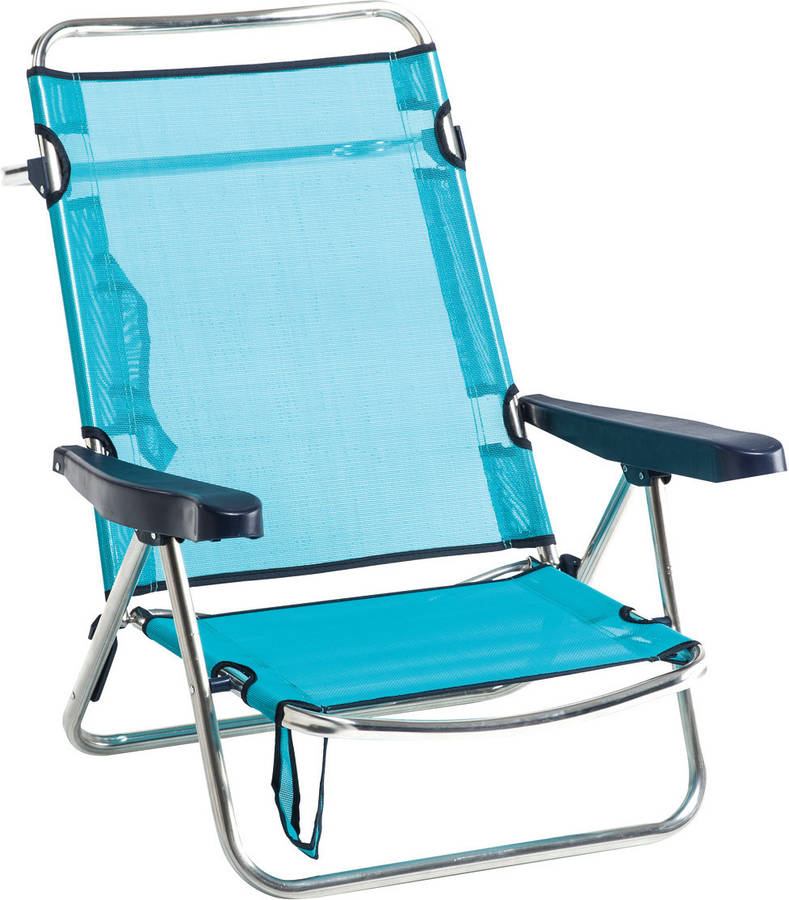 Silla de Playa KASA (Azul - Aluminio - 72x61x65 cm)