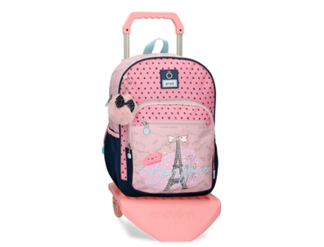 Mochila Escolar ENSO (30 x 38 x 12 - Poliéster - Rosa)