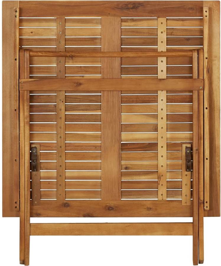 Mesa de Jardín VIDAXL Plegable (90x90x75 cm - Madera de Acacia)