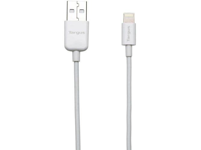 Cable TARGUS ACC96101EU USB A Lightning Blanco 1 m