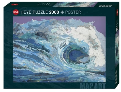 Puzzle 2000 Pcs Map Art, Map Wave (9 años)