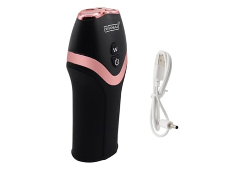 Copa masturbadora masculina, vibrador de vagina de bolsillo realista (negro) VEANXIN