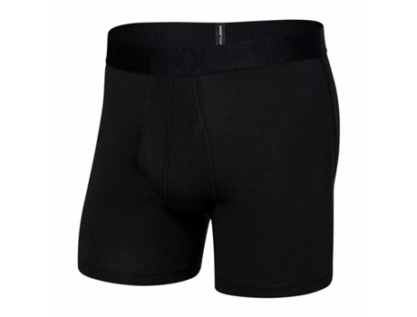 Bóxer de Hombre SAXX Calzoncillos Droptemp Cooling Algodón Negro (L)