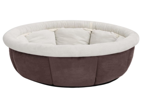 vidaXL Cama para perros marrón 70x70x26 cm