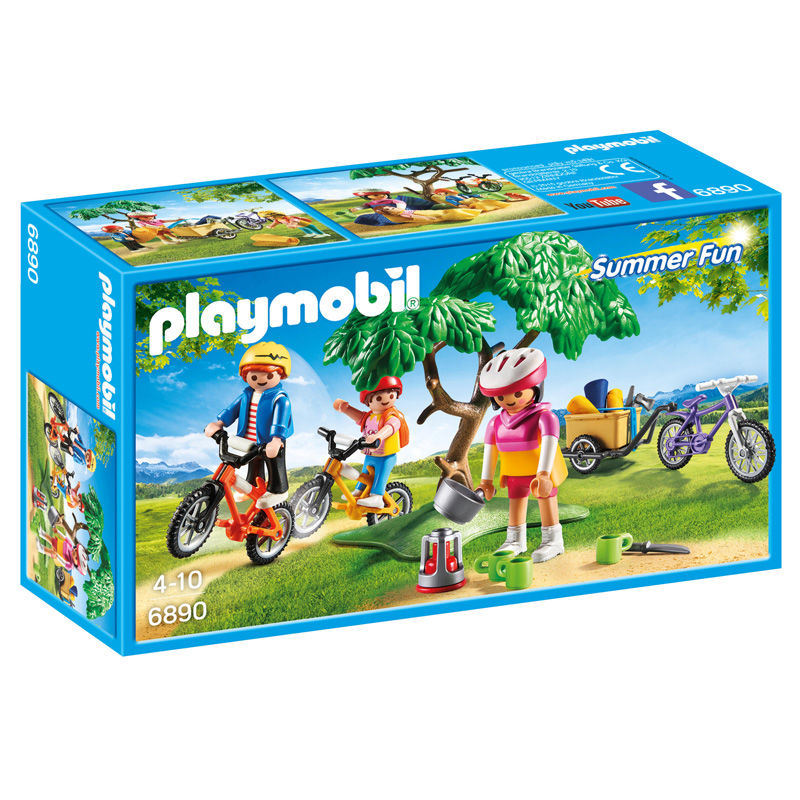 PLAYMOBIL Summer Fun: Recorrido en bicicleta de montaña - 6890 (Edad Mínima: 4)