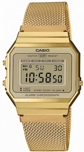 Reloj Digital CASIO Mujer (Acero - Dorado)