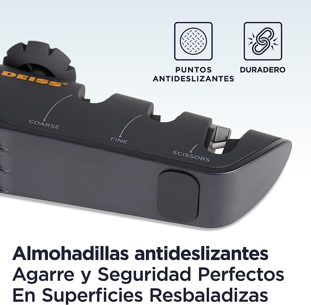 Afilador de Cuchillos Deiss PRO con Pomo de Ángulo Ajustable - Afilador  Manual de Mano para Cuchillos de Cocina, Afilador de Tijeras, Afilador de  Navajas de Bolsillo