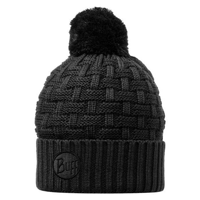 Sombrero para Hombre BUFF Knitteds Buff Airon Negro para Montaña (Tamaño Unico)