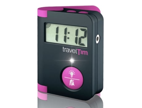 Traveltim Vibrating Flash Alarm Clock Rosa