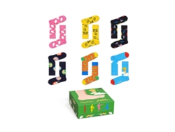 Pack de 6 Medias HAPPY SOCKS Gift Box 36/40 EU (Algodón - Multicolor)