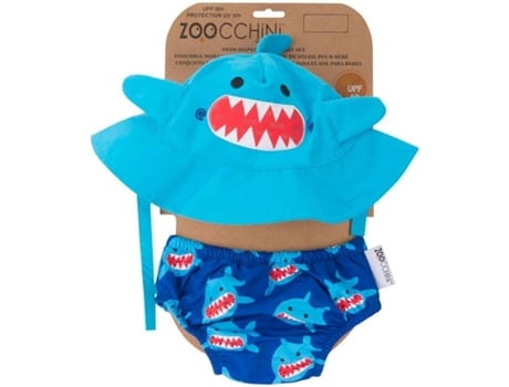 Conjunto Sombrero y Bañador ZOOCCHINI Shark Tejido Niños (6-12 meses - Multicolor)