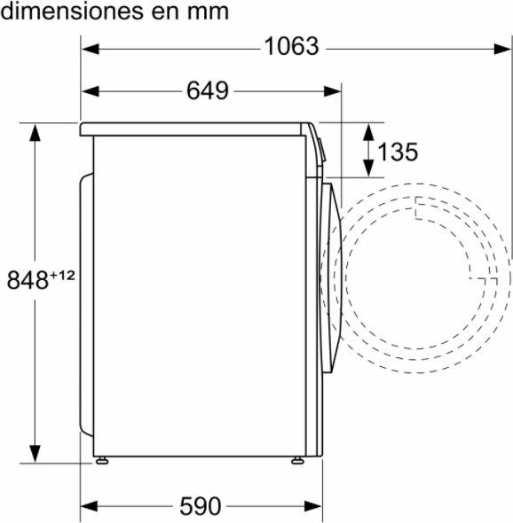 Lavasecadora BOSCH WNA13400ES (5/8 kg - 1400 rpm - Blanco)