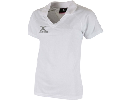 Camiseta de Mujer GILBERT Netball Korfball Blanco (XL)