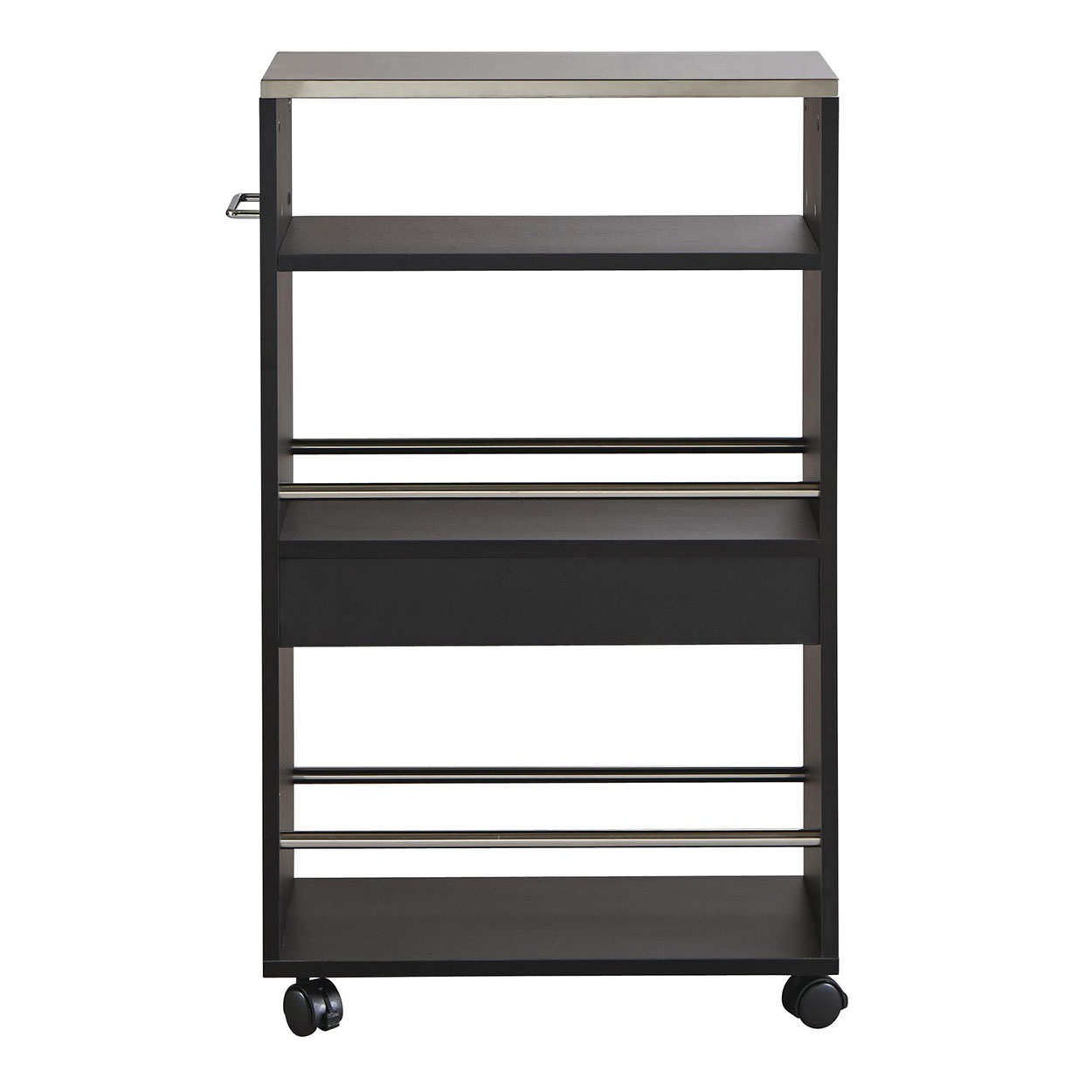 Carrito de Cocina AMBIHOME (50 x 83 x 24 m - Melamina - Negro)