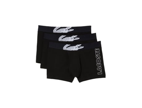 Boxers LACOSTE Algodón Hombre (L - Negro)