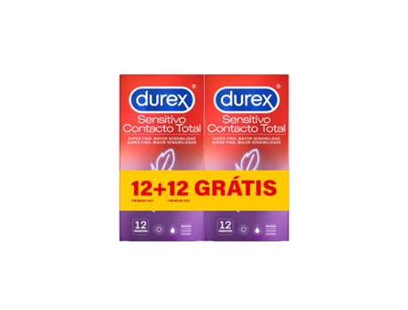 Sensitivo Contacto Total X12 2 Por 1 DUREX