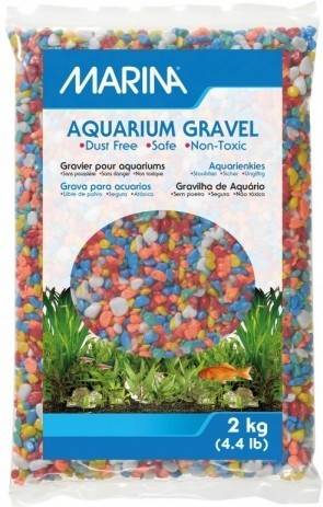 Marina Grava Piedra 20 kg arena decorativa para peces mix 2kg