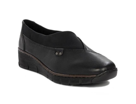 Zapatos de Mujer RIEKER Piel Negro (37)