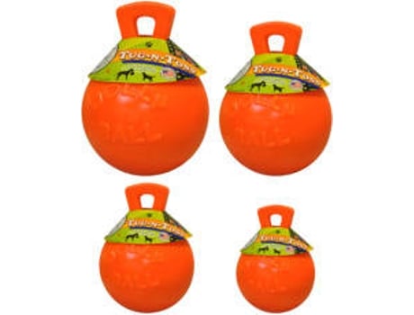 Pelota para Perro JOLLY Tug-n-trow Naranja con Olor Vainilla (15 cm)