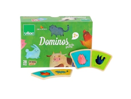 Jogo de Mesa VILAC Dominoes Farm (2 Anos)