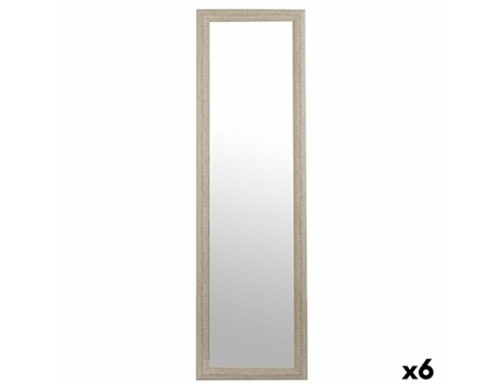 Espejo Gris Madera Cristal 38,3x3x135 cm (6 Unidades)