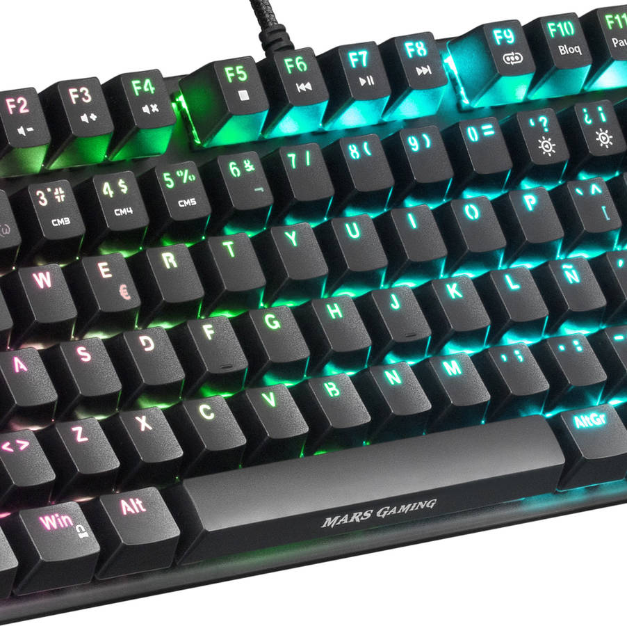 Teclado Gaming MARS GAMING MKREVOPROBPT (USB - Layout Portugués - Negro)