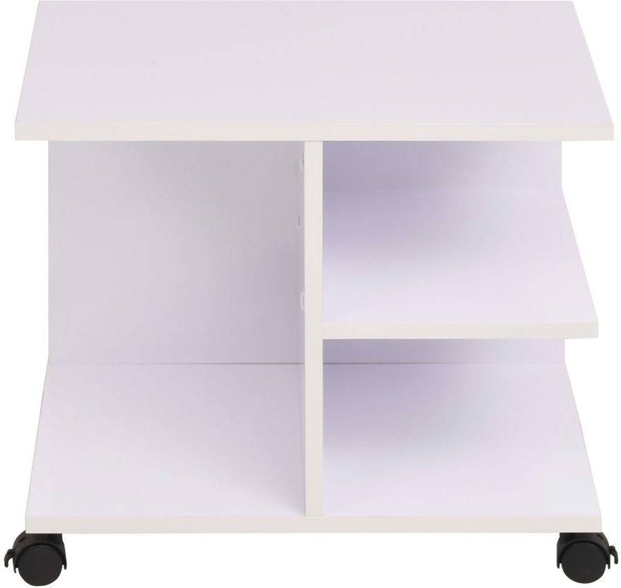 Vidaxl Estantería Con ruedas 50x35x42 cm color blanca librería