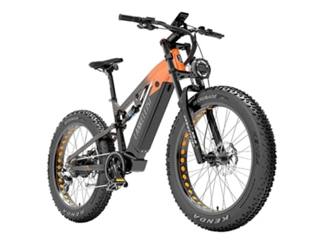 Bicicleta eléctrica LANKELEISI RV800 26x4'' Rueda 48V 750W Motor Bafang 52km/h Velocidad máxima 20Ah Batería Samsung