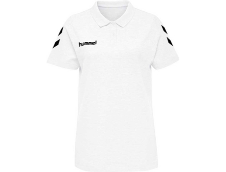 Polo de Mujer para Fútbol HUMMEL Go Algodón Blanco (XL)