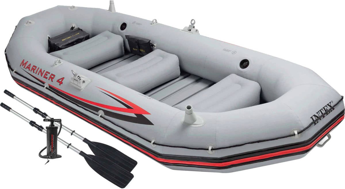 Intex Barca Hinchable mariner con remos y bomba 4 2 328x145x48 4plazas 328 145 48