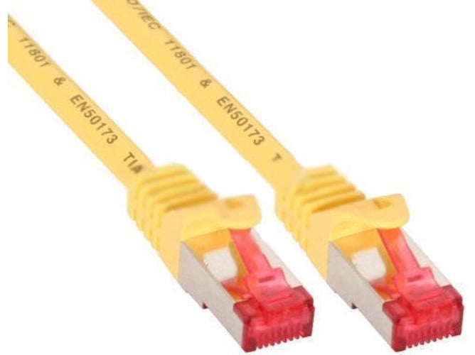 Cable de Red INLINE (RJ45 - 10 m - Amarillo)